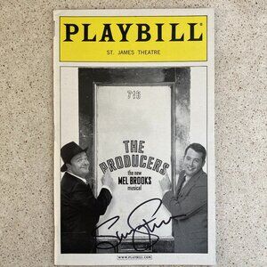 Susan Stroman (Only) Signed Playbill The Producers Nathan Lane Matthew Broderick